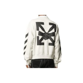 Pull à imprimé logo Arrows pour homme, gris/blanc