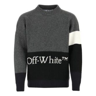 Pull imprimé logo FW20 pour homme, gris