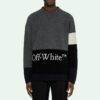 Pull imprimé logo FW20 pour homme, gris