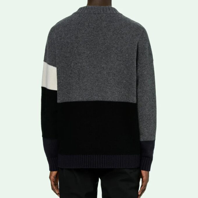 Pull imprimé logo FW20 pour homme, gris