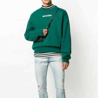 Pull à imprimé logo FW20 pour homme, vert