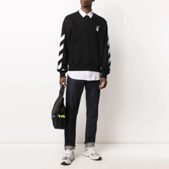 Pull à logo Arrows dans le dos Noir