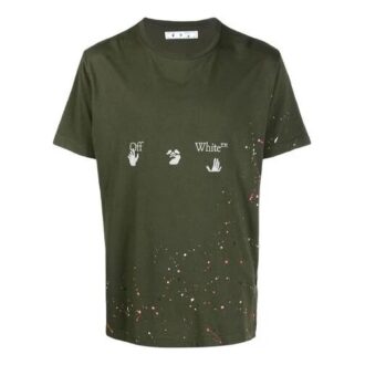 Pull à manches courtes et coupe ample avec logo imprimé SS21, vert
