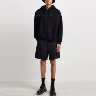 Pull à manches longues ample Off-White pour homme FW21, imprimé logo, noir