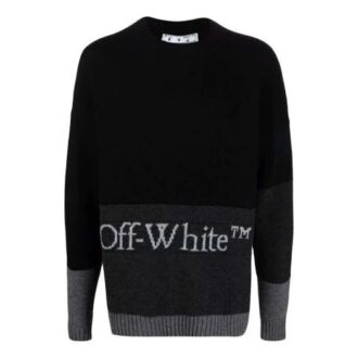 Pull à manches longues avec motif logo FW21 Noir