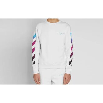 Pull à manches longues pour homme avec motif de flèches dégradées