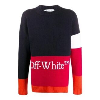 Pull Off-White pour homme avec logo Alphabet