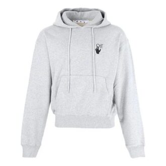 Pull Off-White pour homme FW21 à imprimé Arrows, gris