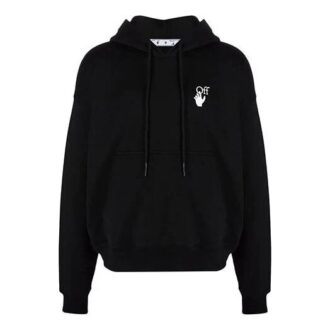 Pull Off-White pour homme FW21 à logo, coupe ample, noir