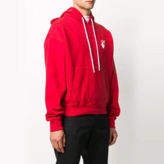 Pull Off-White pour homme Painting Arrow Rouge