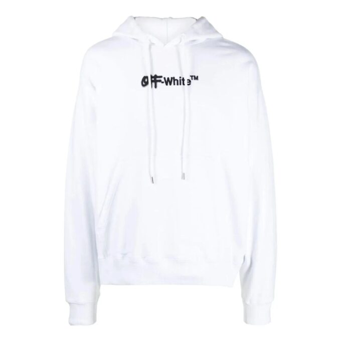 Pull Off-White pour homme, version standard avec alphabet sur la poitrine, blanc