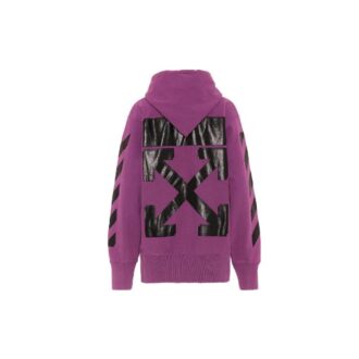 Pull Off-White x Champion avec logo, violet