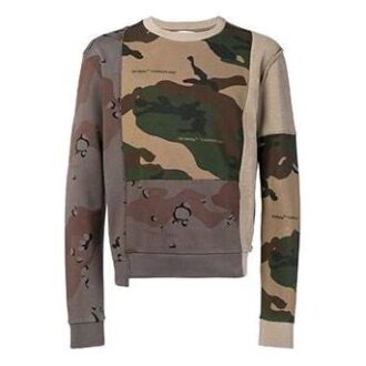 Pull-over en molleton imprimé SS19 pour homme, motif camouflage