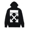 Pull-over pour homme en coton à motif Arrows au dos, fermeture éclair, coupe normale