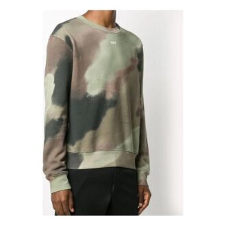 Pull-over pour homme FW20 avec imprimé logo Arrows, camouflage/vert