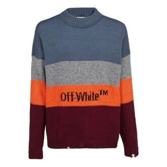 Pull rayé multicolore pour homme Multicolore