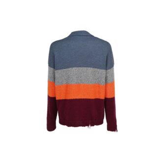 Pull rayé multicolore pour homme Multicolore