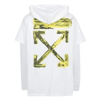 Pulls pour homme Style urbain Manches longues Unis Coton Logo Blanc