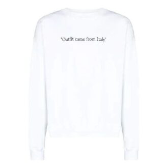 Quote Motif alphabétique Col rond Blanc