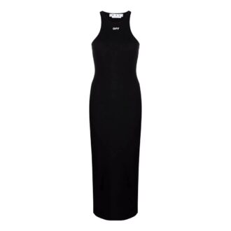 Robe côtelée Off-White Off-Stamp « Noir »
