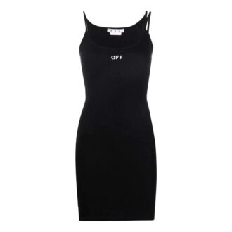 Robe côtelée Off-White Off-Stamp « Noir »
