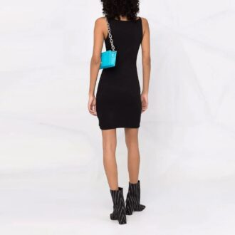 Robe côtelée Off-White Off-Stamp « Noir »