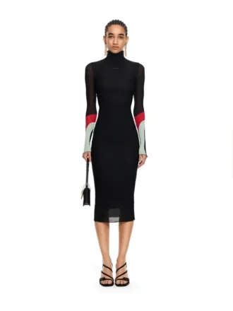 Robe à empiècements en jersey léger