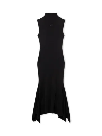 Robe mi-longue fluide sans manches