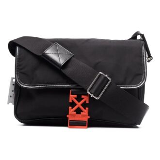 Sac à bandoulière à boucle Off-White pour homme, sac messager, noir