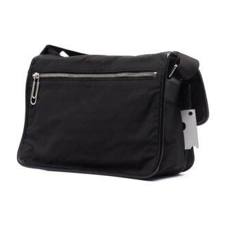 Sac à bandoulière à boucle Off-White pour homme, sac messager, noir