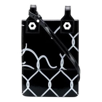 Sac à bandoulière Broken Fence Postman pour homme, noir