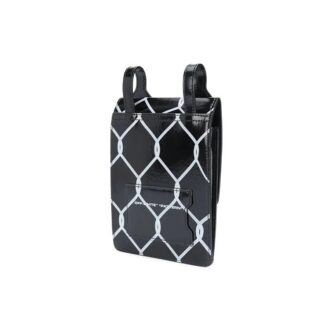 Sac à bandoulière Broken Fence Postman pour homme, noir