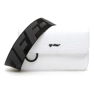Sac à bandoulière en cuir blanc