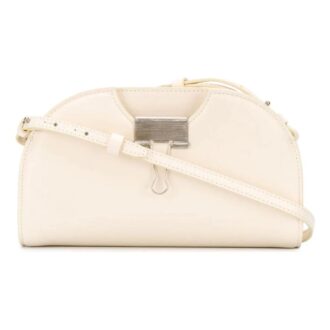 Sac à bandoulière en cuir de vache Off-White Blanc