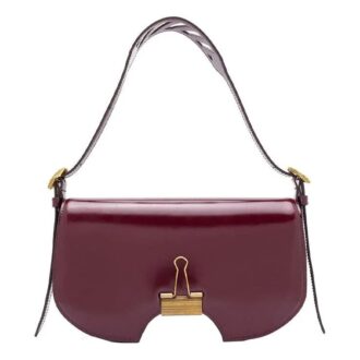 Sac à bandoulière en cuir Off-White et rouge