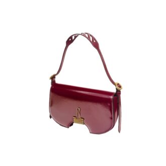 Sac à bandoulière en cuir Off-White et rouge