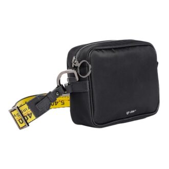 Sac à bandoulière à lanière griffée SS20 Jaune/Noir