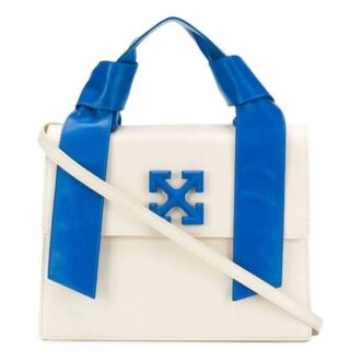 Sac à bandoulière Off-White 2.8 Jitney Bleu Blanc