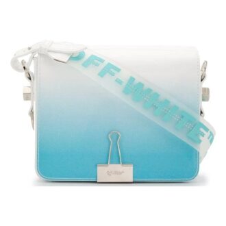 Sac à bandoulière Off-White Flap bleu moyen