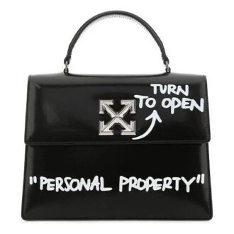 Sac à bandoulière Off-White Jitney 1.4 à imprimé flèches graffiti Noir