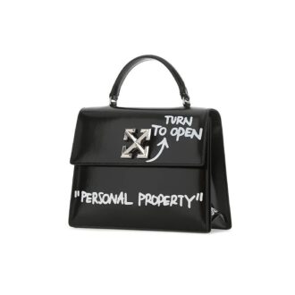 Sac à bandoulière Off-White Jitney 1.4 à imprimé flèches graffiti Noir