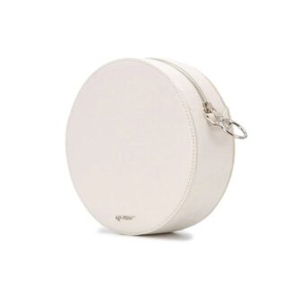 Sac à bandoulière rond Diag Noir/Blanc