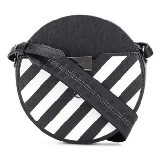 Sac à bandoulière rond Off-White Diag Noir