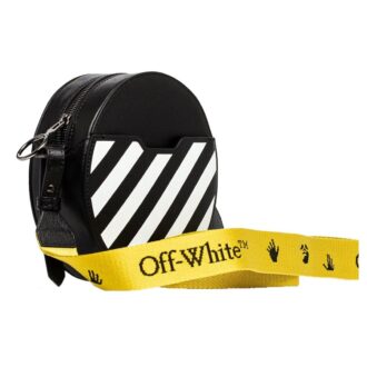 Sac à bandoulière rond Off-White Diag Noir