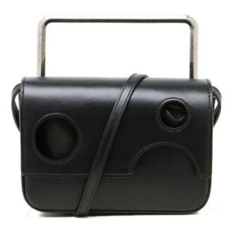 Sac à bandoulière unique en cuir 21 Flip Noir