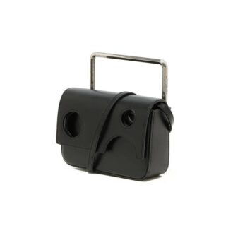 Sac à bandoulière unique en cuir 21 Flip Noir