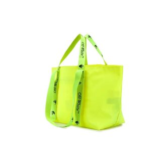 Sac cabas imprimé OW Jaune