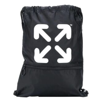 Sac d&rsquo;école à lacets et cordons Arrows Noir