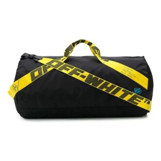 Sac de voyage en nylon à sangles industrielles « Noir Jaune »