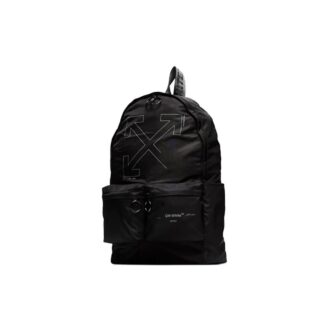 Sac à dos avec impression du logo Noir